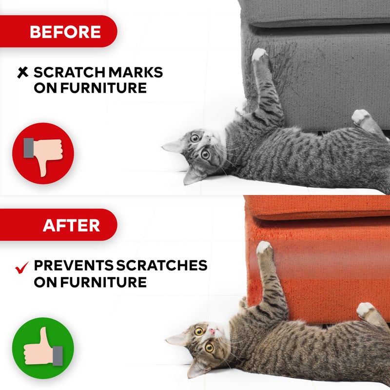 XFasten Anti-Scratch Cat Training Tape, 3-Inches x 30-Yards - Door, Couch, Furniture and Leather Scratch Guard Protector Tape for Cats and Pets - Image 4